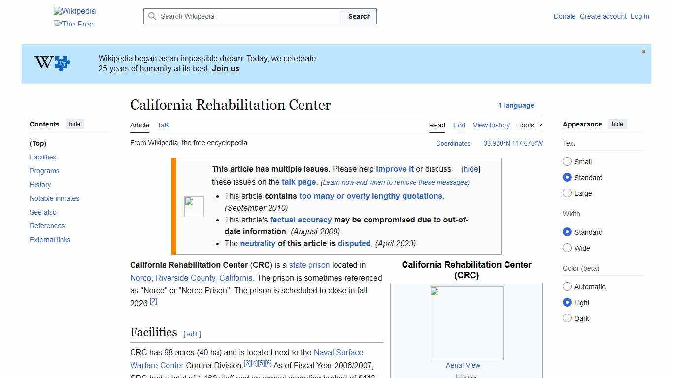 California Rehabilitation Center - Wikipedia